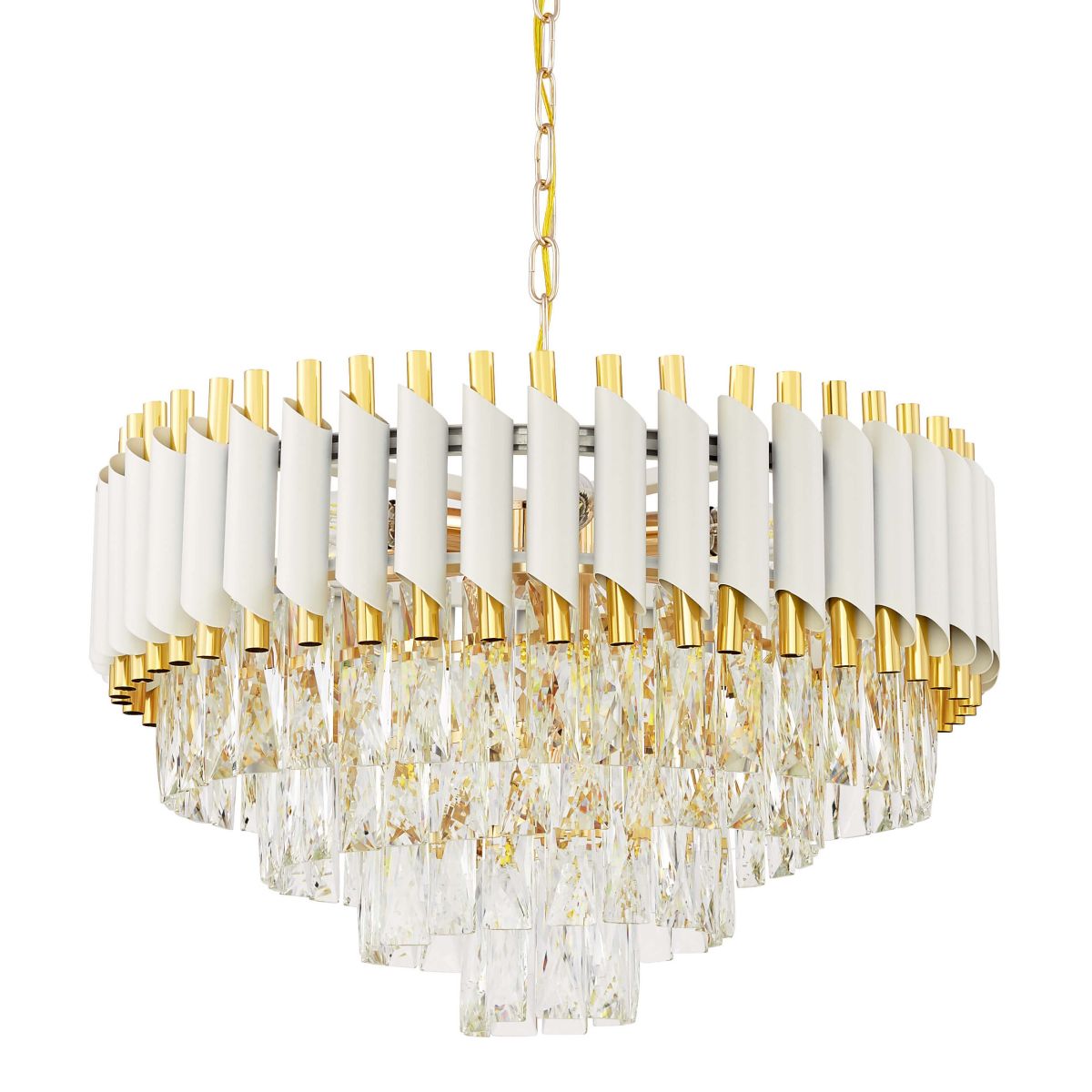 Подвесная люстра Lumina Deco Funneli LDP 6003-500 WT+F.GD в Санкт-Петербурге
