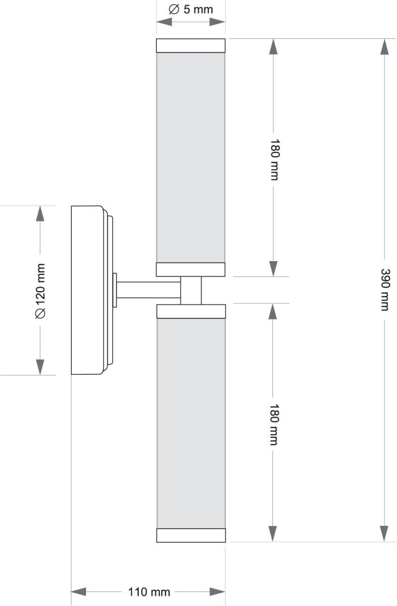Прозрачное бра Kutek Saletto SAL-K-2(Z) в Санкт-Петербурге