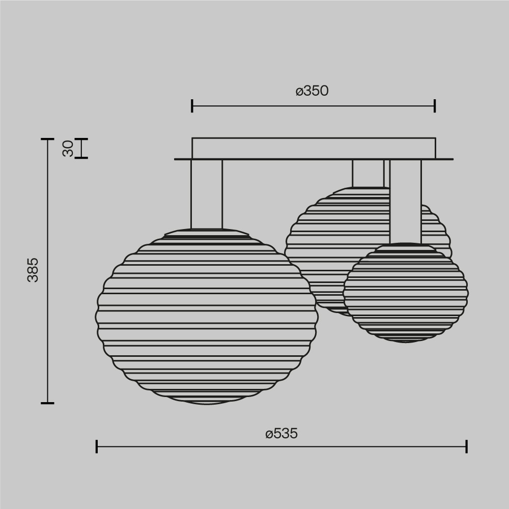 Потолочная люстра Maytoni Reels MOD268CL-03G в #REGION_NAME_DECLINE_PP#