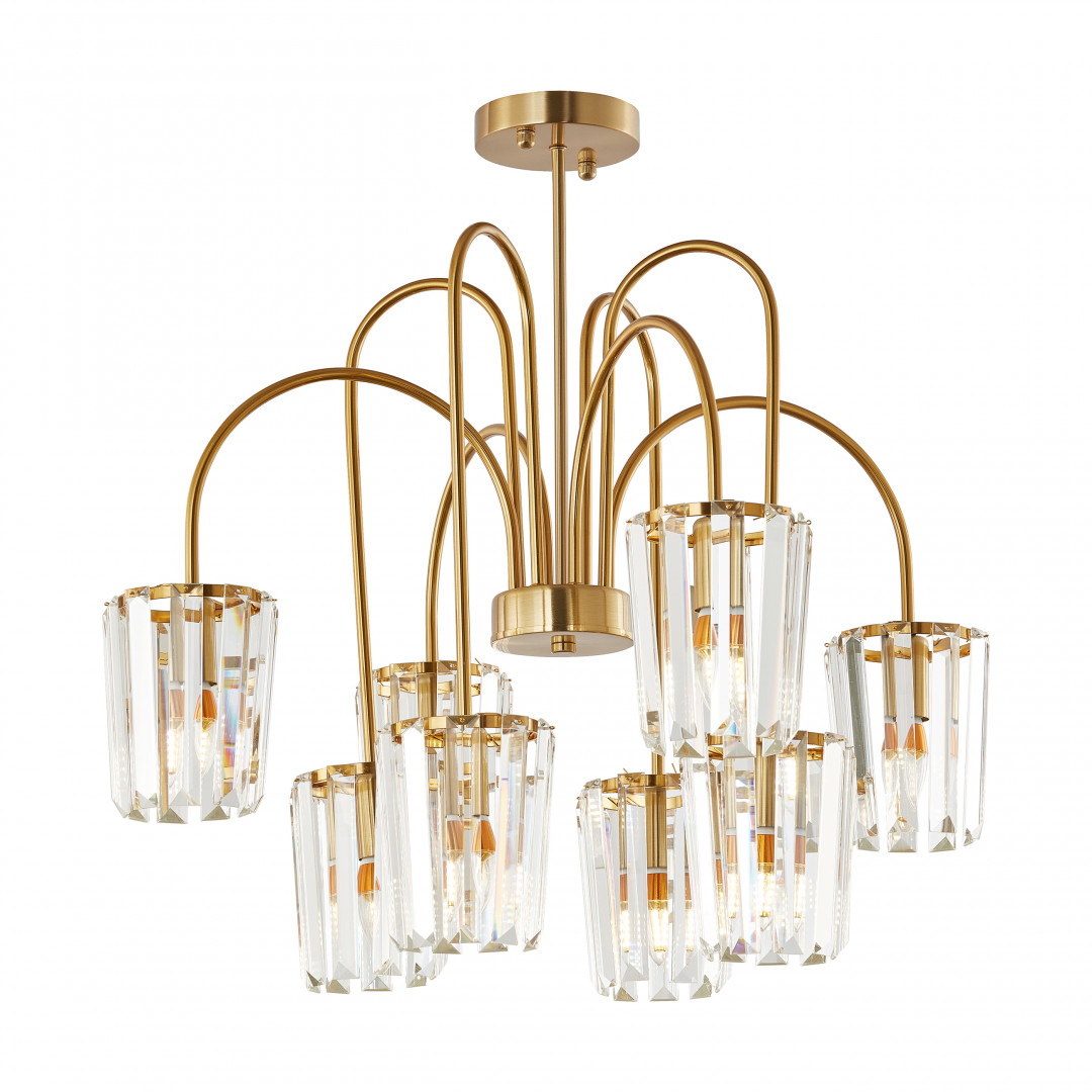 Люстра на штанге Arte Milano AM 2328B.D800.H700.E14.12 G в #REGION_NAME_DECLINE_PP#