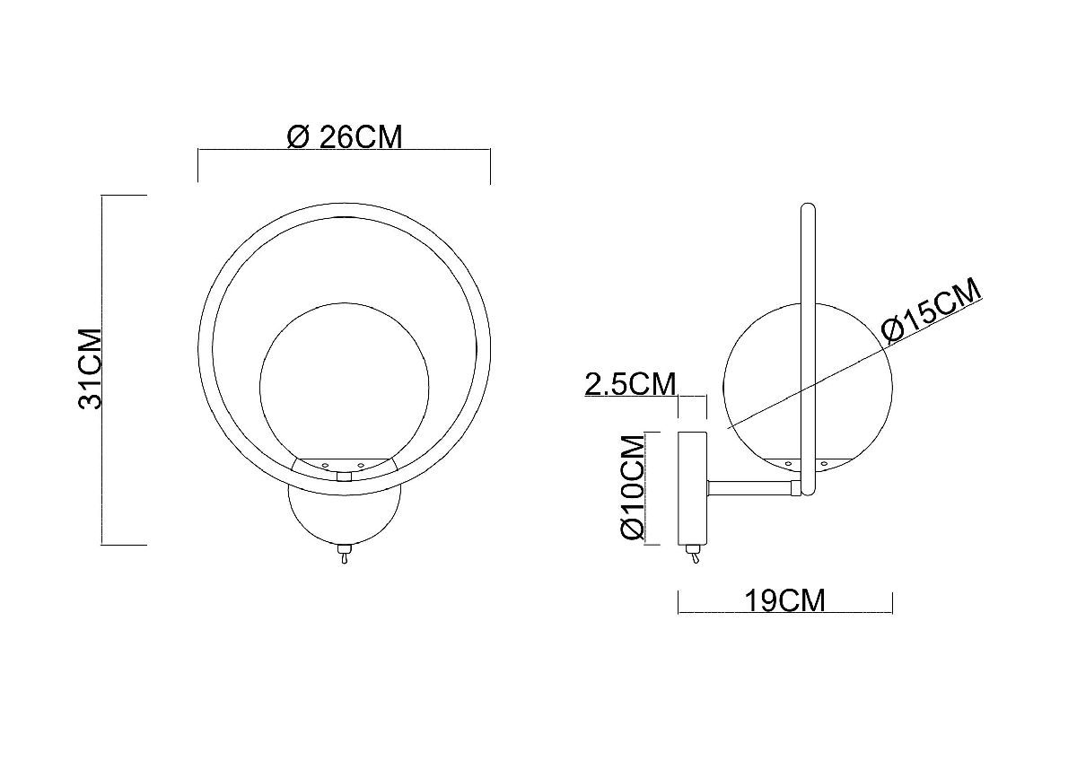 Бра Arte Lamp Matisse A7741AP-1BK в Санкт-Петербурге