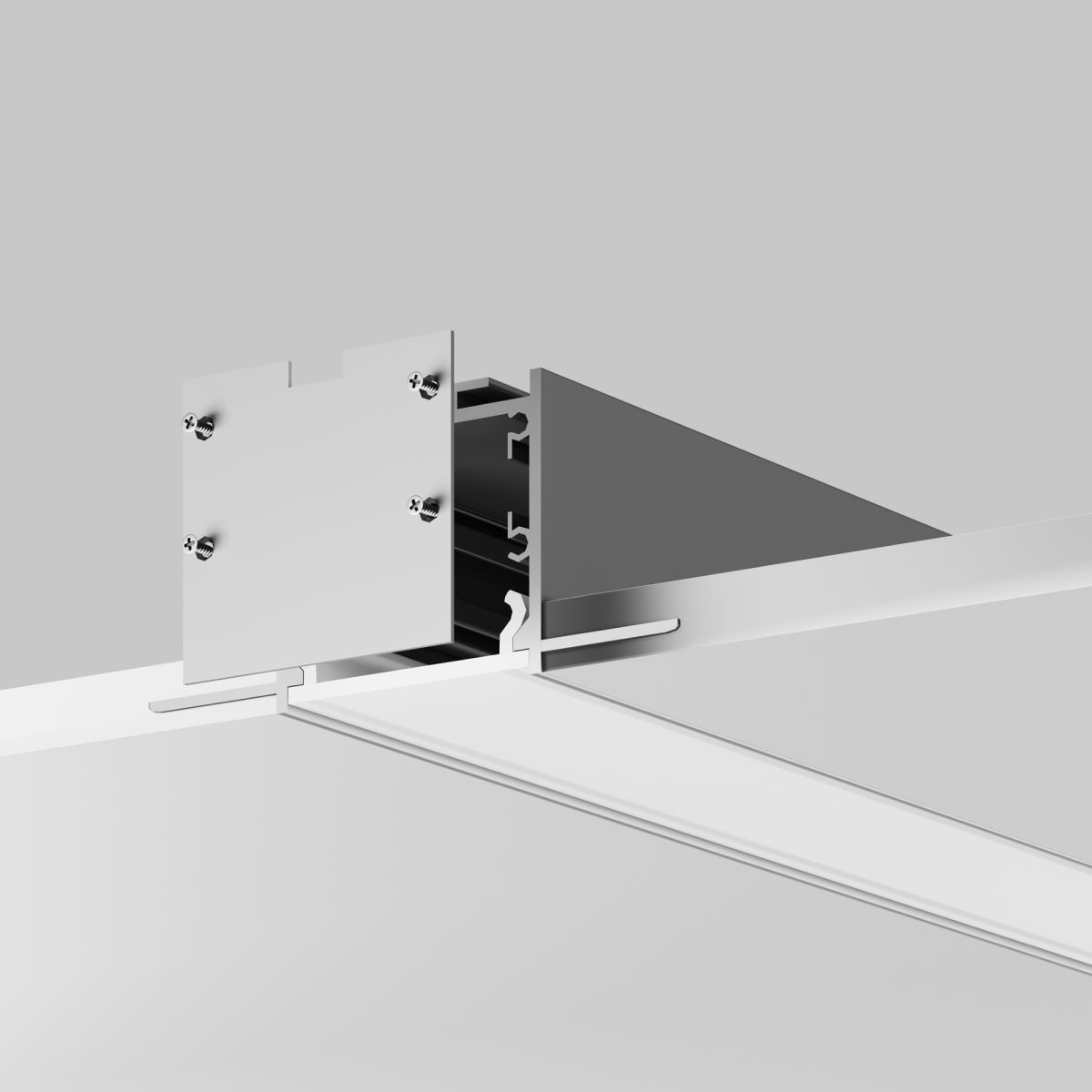 Комплект заглушек для профиля 72×36 2шт Maytoni Led Strip ALM-7236T-S-EC 642083 в Санкт-Петербурге