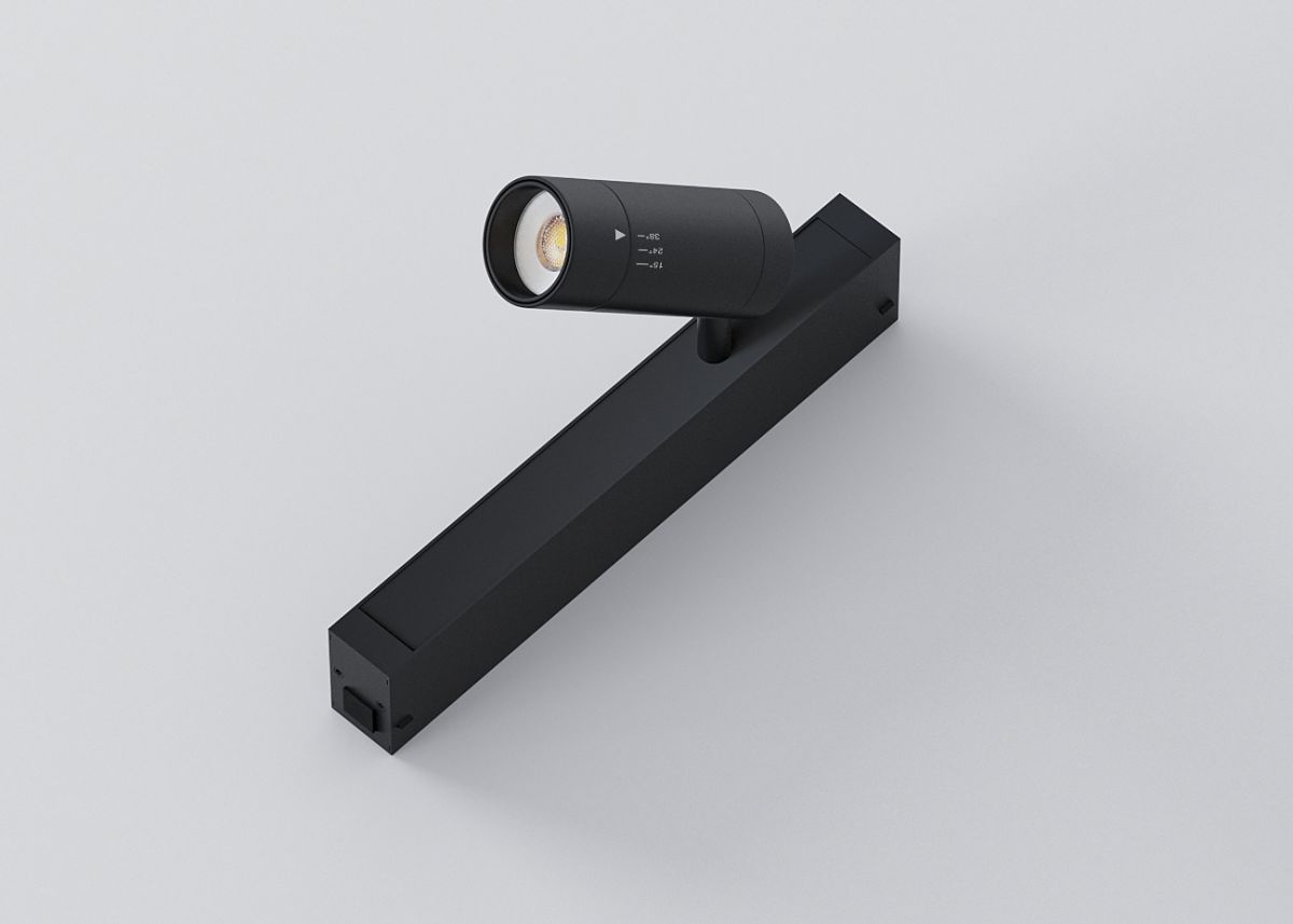 Трековый магнитный светильник Luminotti Slimline Baddy L.212.07.CCT.BK в Санкт-Петербурге
