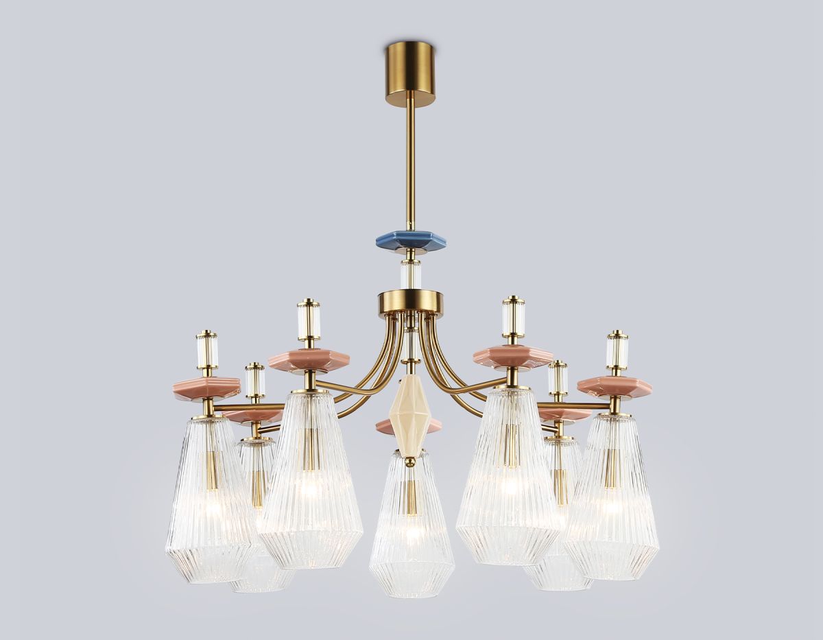 Люстра на штанге Ambrella Light High Light Ceramo Modern LH53184 в Санкт-Петербурге