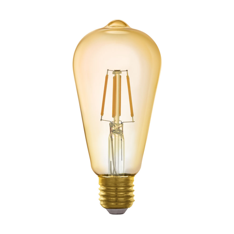Светодиодная филаментная лампа Eglo CONNECT E27 5,5W 2200K колба янтарная 11865 в Санкт-Петербурге