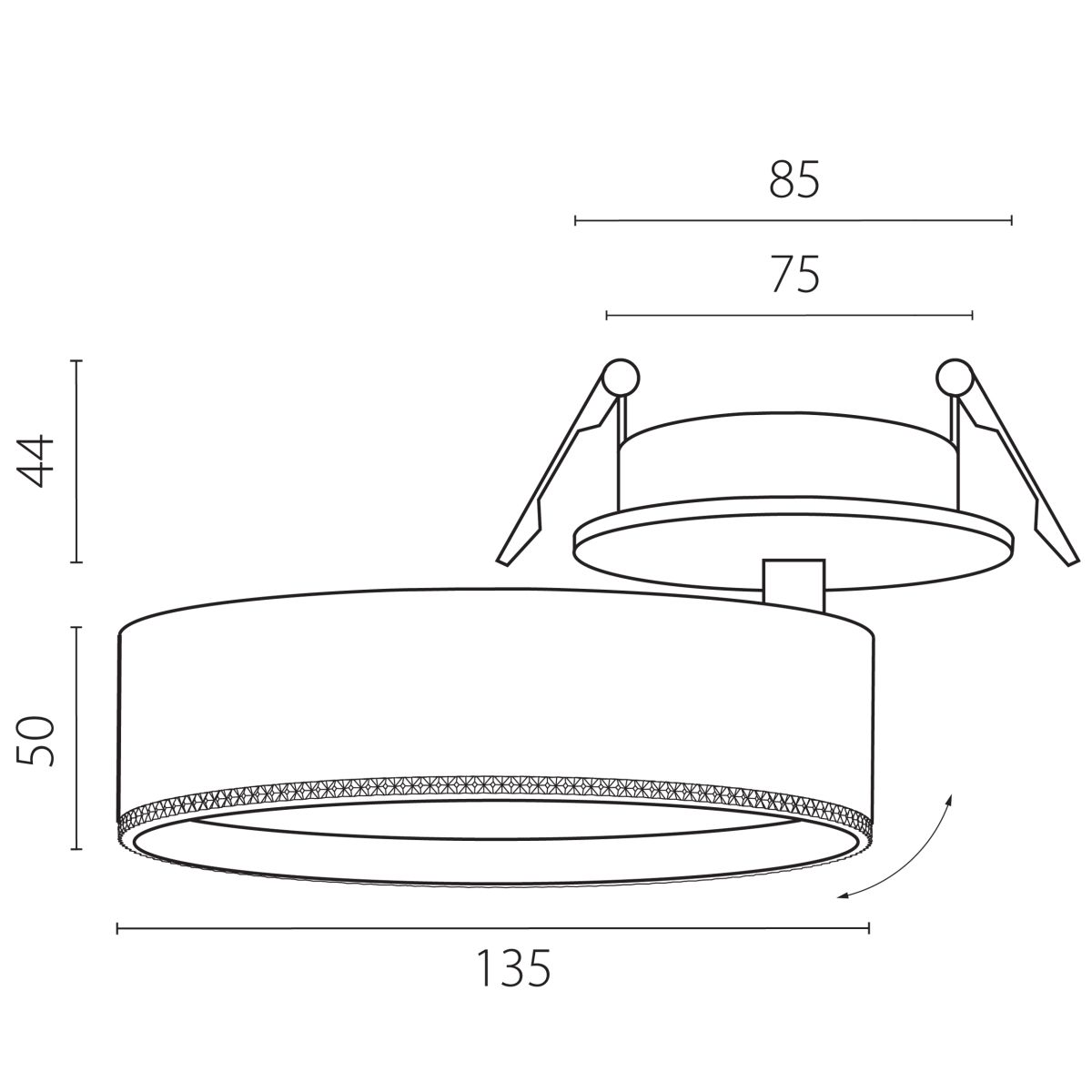 Встраиваемый светильник Alta Pro Lightstar A5747RS в Санкт-Петербурге