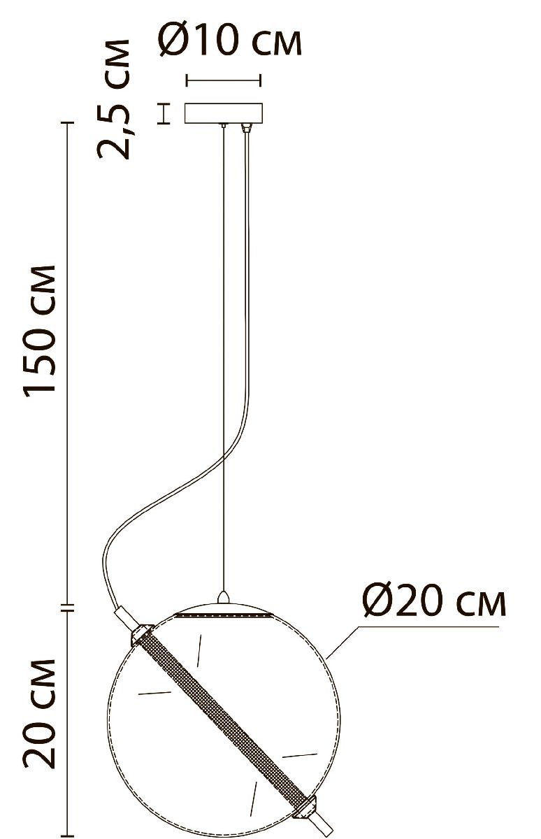 Подвесной светильник Arte Lamp Нolly A3220SP-1PB в Санкт-Петербурге