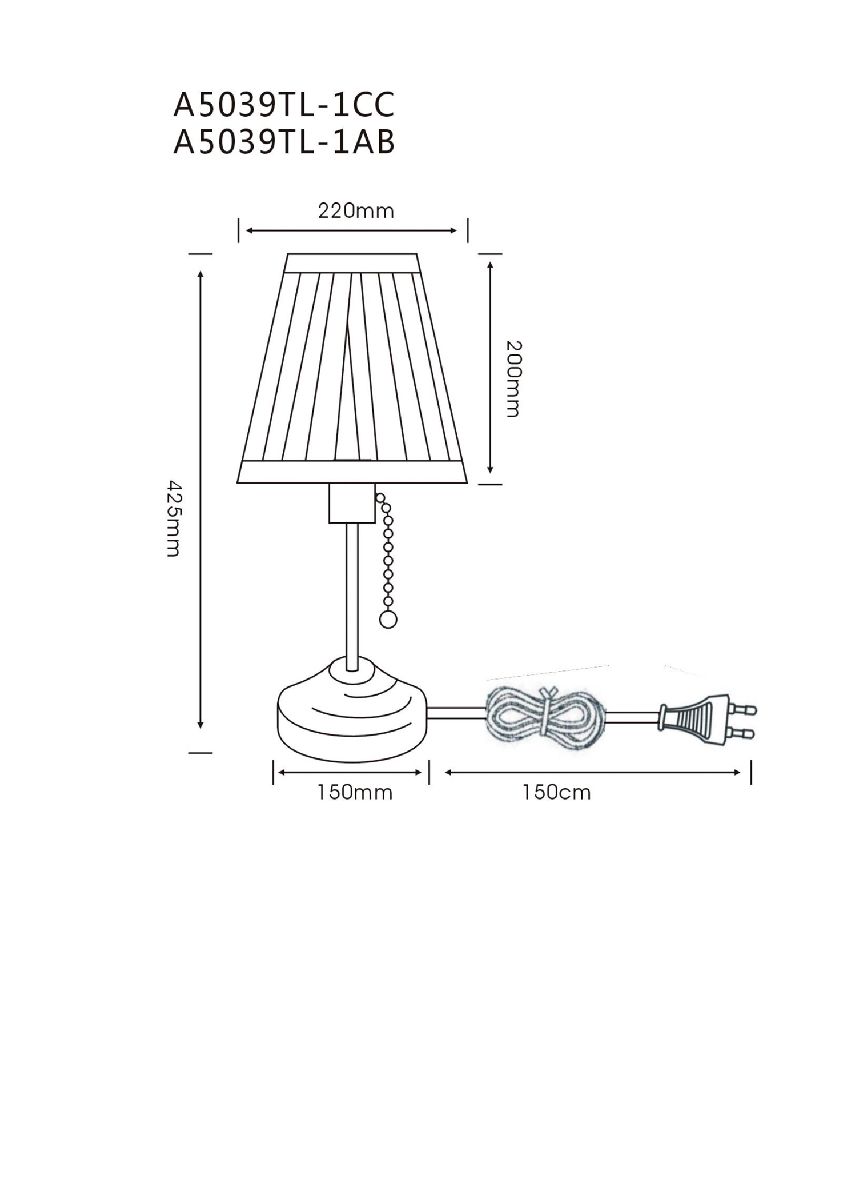 Настольная лампа Arte Lamp Marriot A5039TL-1CC в #REGION_NAME_DECLINE_PP#