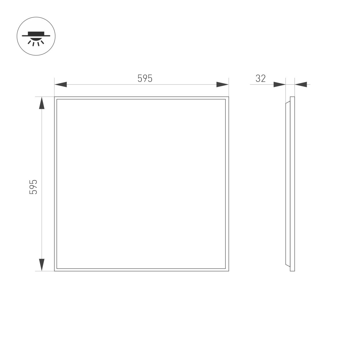 Светодиодная панель Arlight DL-TITAN-S600x600-40W Day4000-MIX (Белый, 120 deg, 230V, DALI) (IP40 Металл) 064970 в Санкт-Петербурге