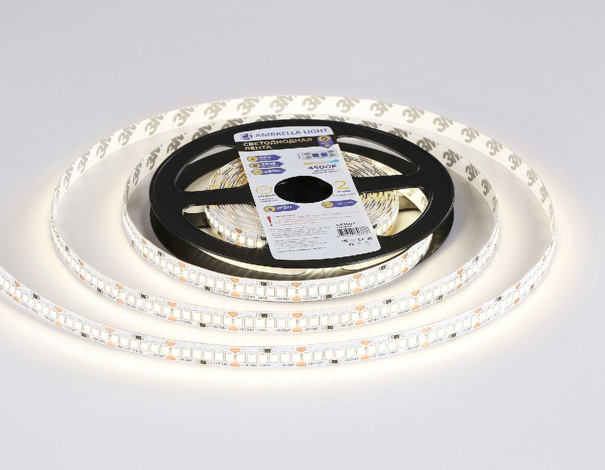 Светодиодная лента Ambrella Light LED Strip 24В 2835 22Вт/м 4500K 5м IP20 GS3502 в Санкт-Петербурге