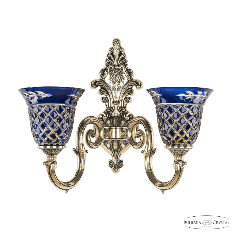 Бра Bohemia Ivele Crystal Verona 7203B13/2/175 GB P2 U Amber-Blue/H-1J в Санкт-Петербурге