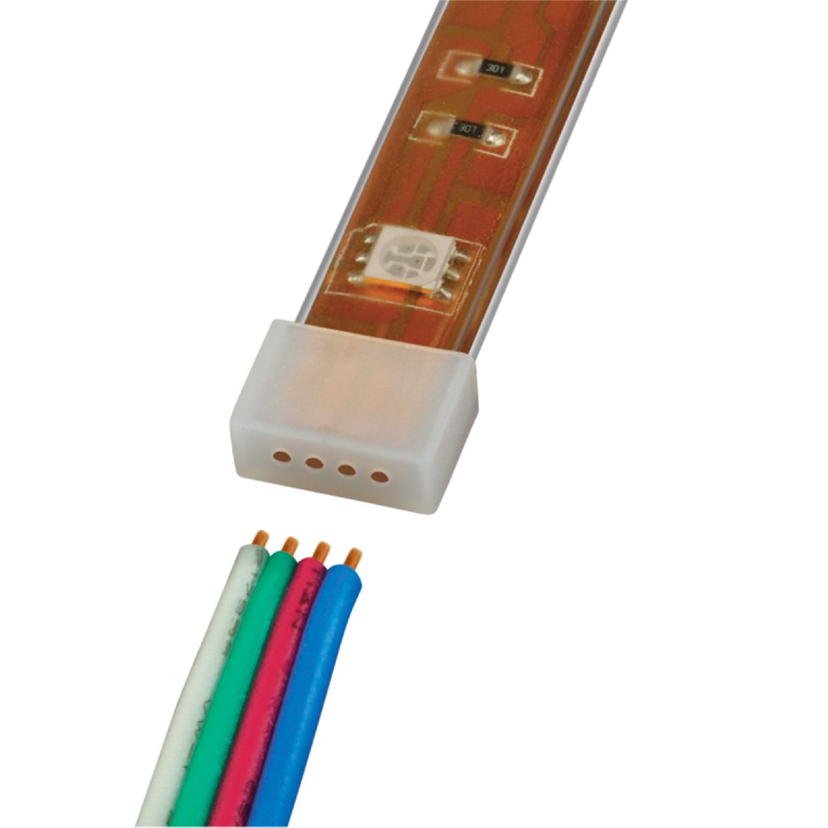 Изолирующий зажим для светодиодной ленты Uniel UCW-R10 WHITE 020 POLYBAG 06684 в Санкт-Петербурге