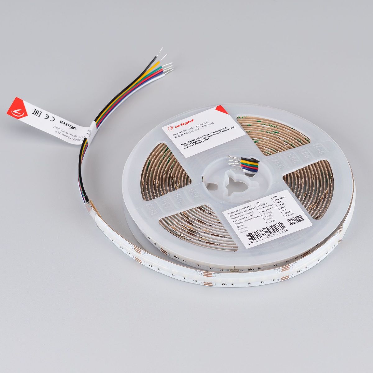 Светодиодная лента Arlight CSP-X840-12mm 24V RGBW-MIX (16 W/m, IP20, 5m) 048945 в Санкт-Петербурге