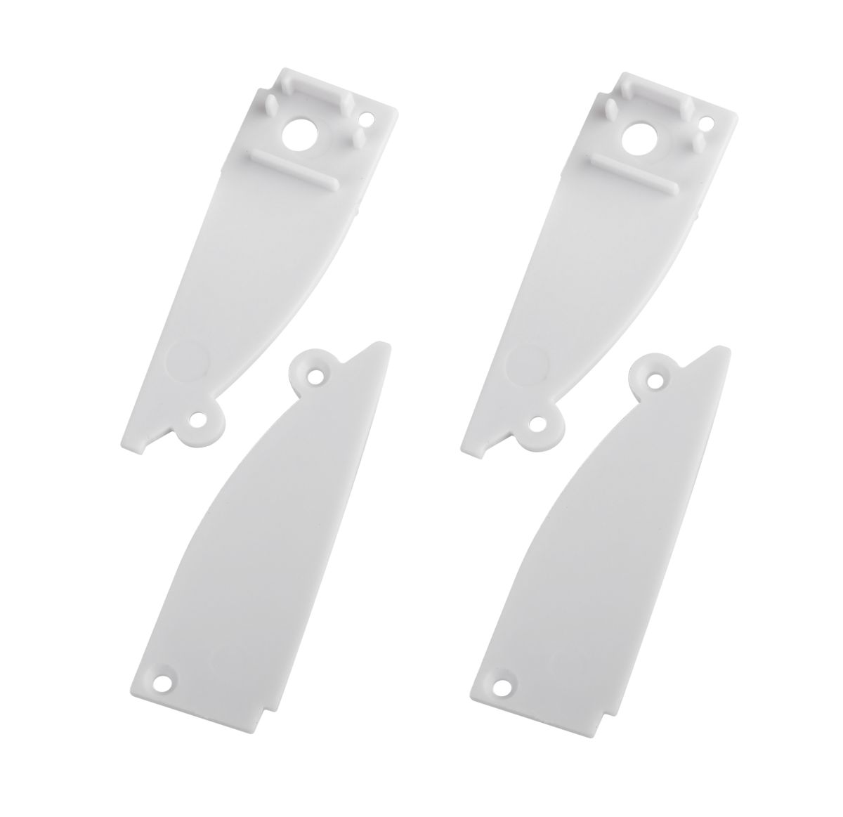 Набор заглушек Эра 9818-3 профиля 9818 2шт глухие 2шт с отверстием в Санкт-Петербурге