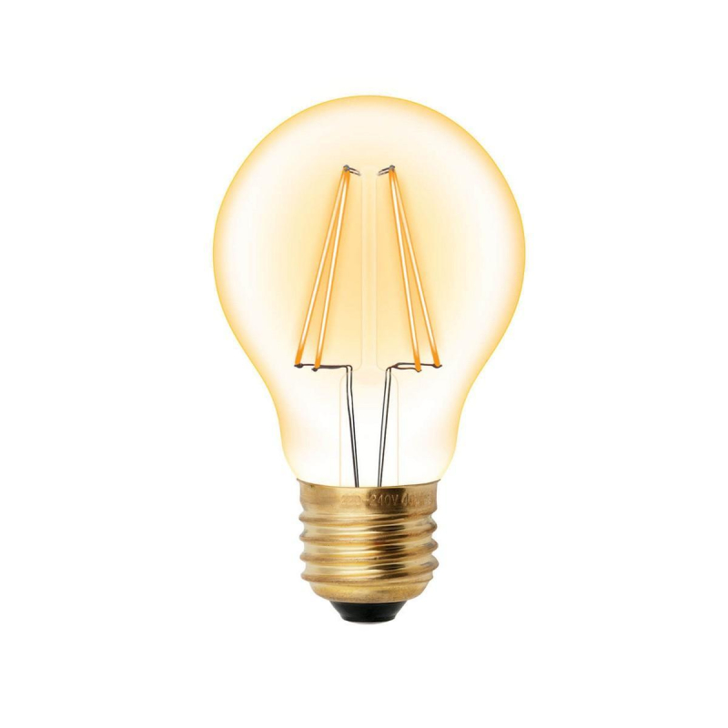 Лампа светодиодная филаментная (UL-00002355) Uniel E27 6W 2250K прозрачная LED-A60-6W/GOLDEN/E27 GLV21GO в #REGION_NAME_DECLINE_PP#