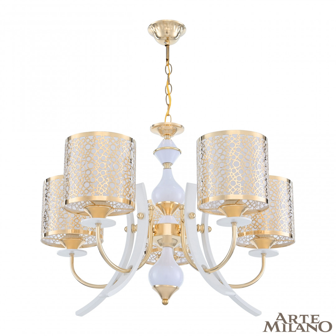 Подвесная люстра Arte Milano Florentia-6067 306067/5 Wh/Gd в Санкт-Петербурге