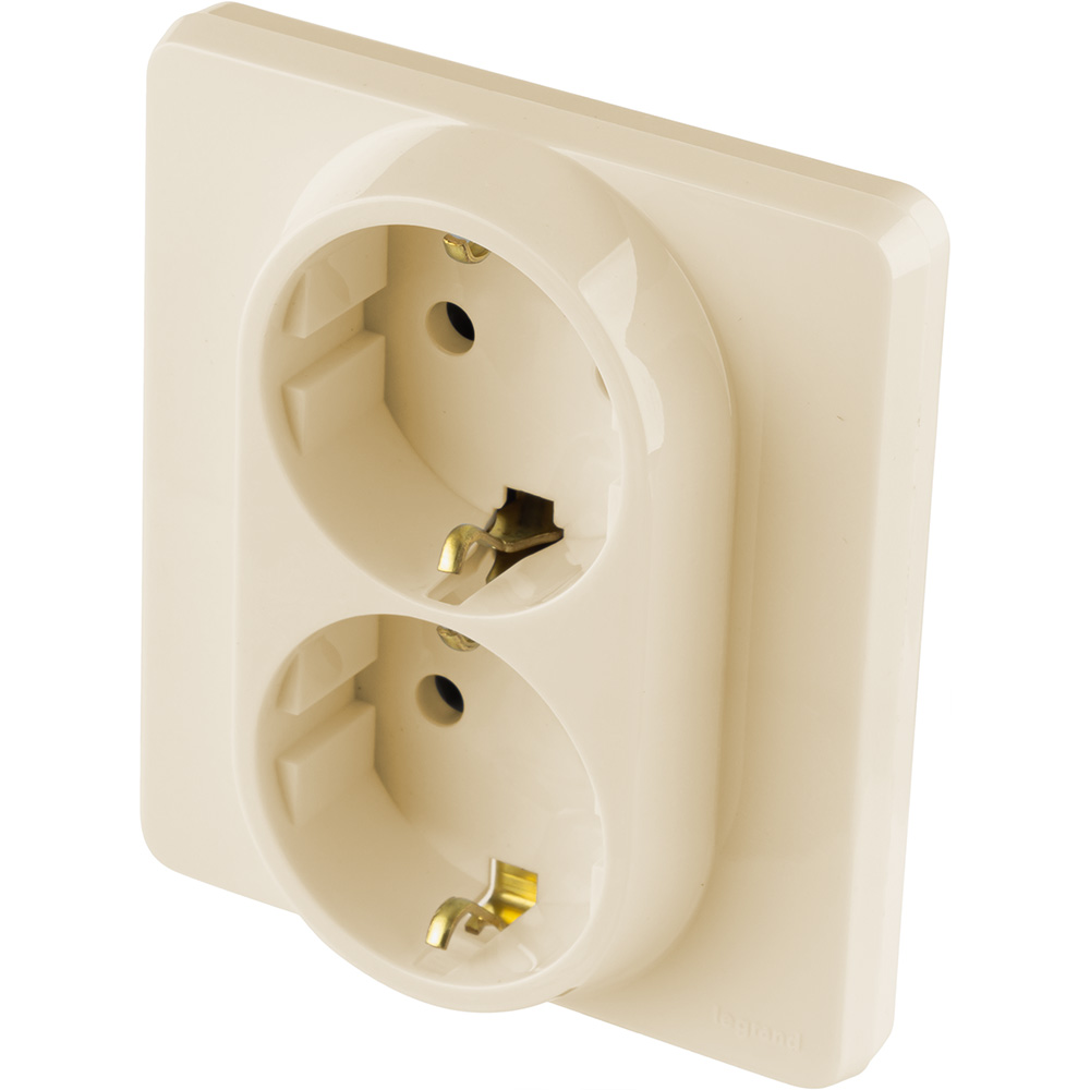 Розетка двойная с/з Legrand Inspiria 673751 в Санкт-Петербурге