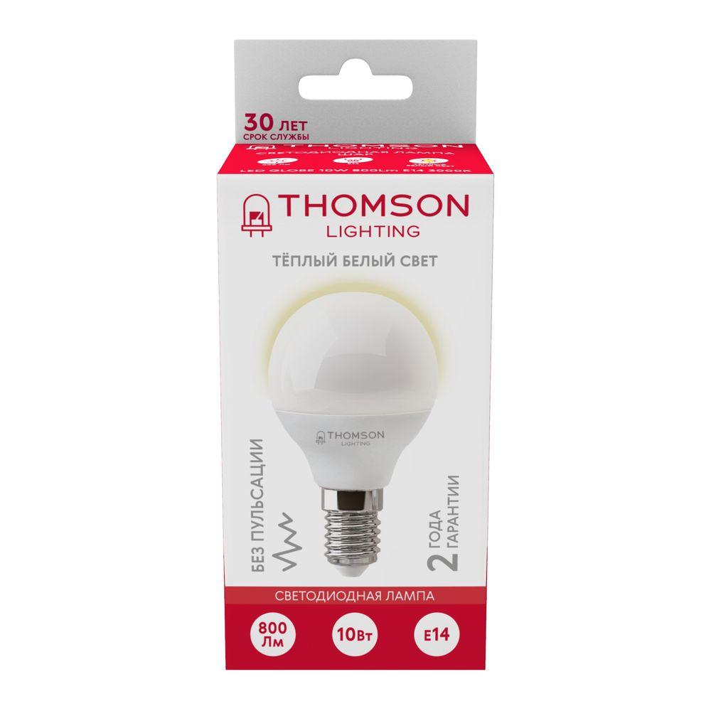 Лампа светодиодная Thomson E14 10W 3000K шар матовый TH-B2035 УЦ в Санкт-Петербурге