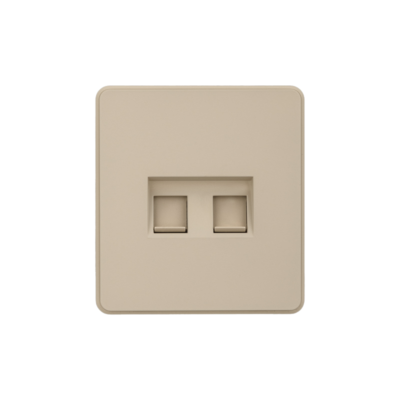 Розетка ROUND компьютерная двойная RJ45+RJ45 кат6 с/у шелк KRANZ KR-78-0725-7 в #REGION_NAME_DECLINE_PP#