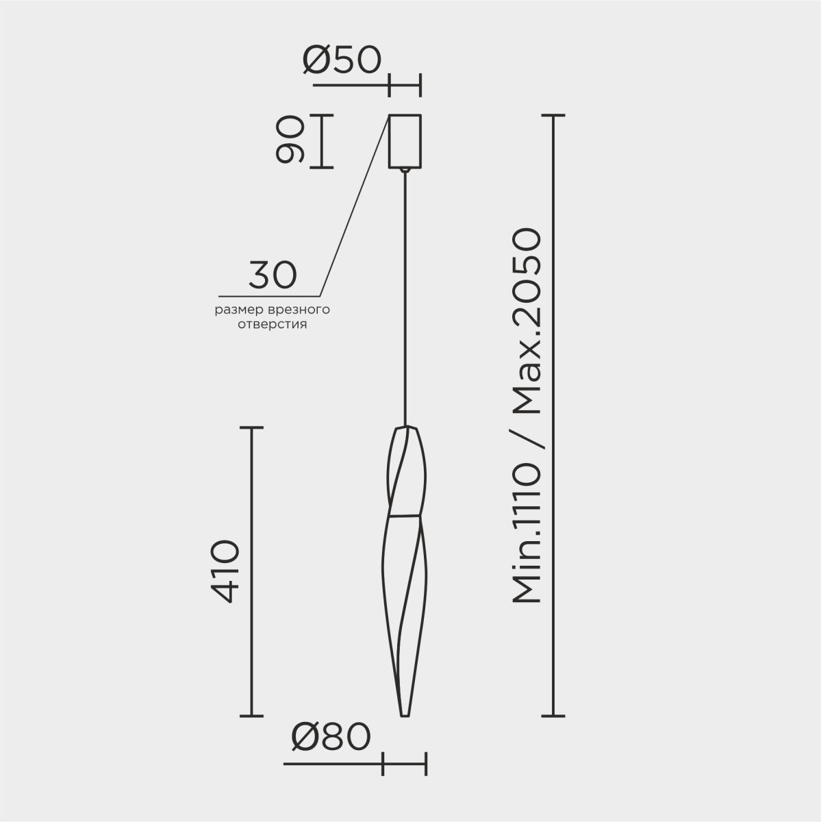 Подвесной светильник Modelux ML.88970.1 CR в Санкт-Петербурге