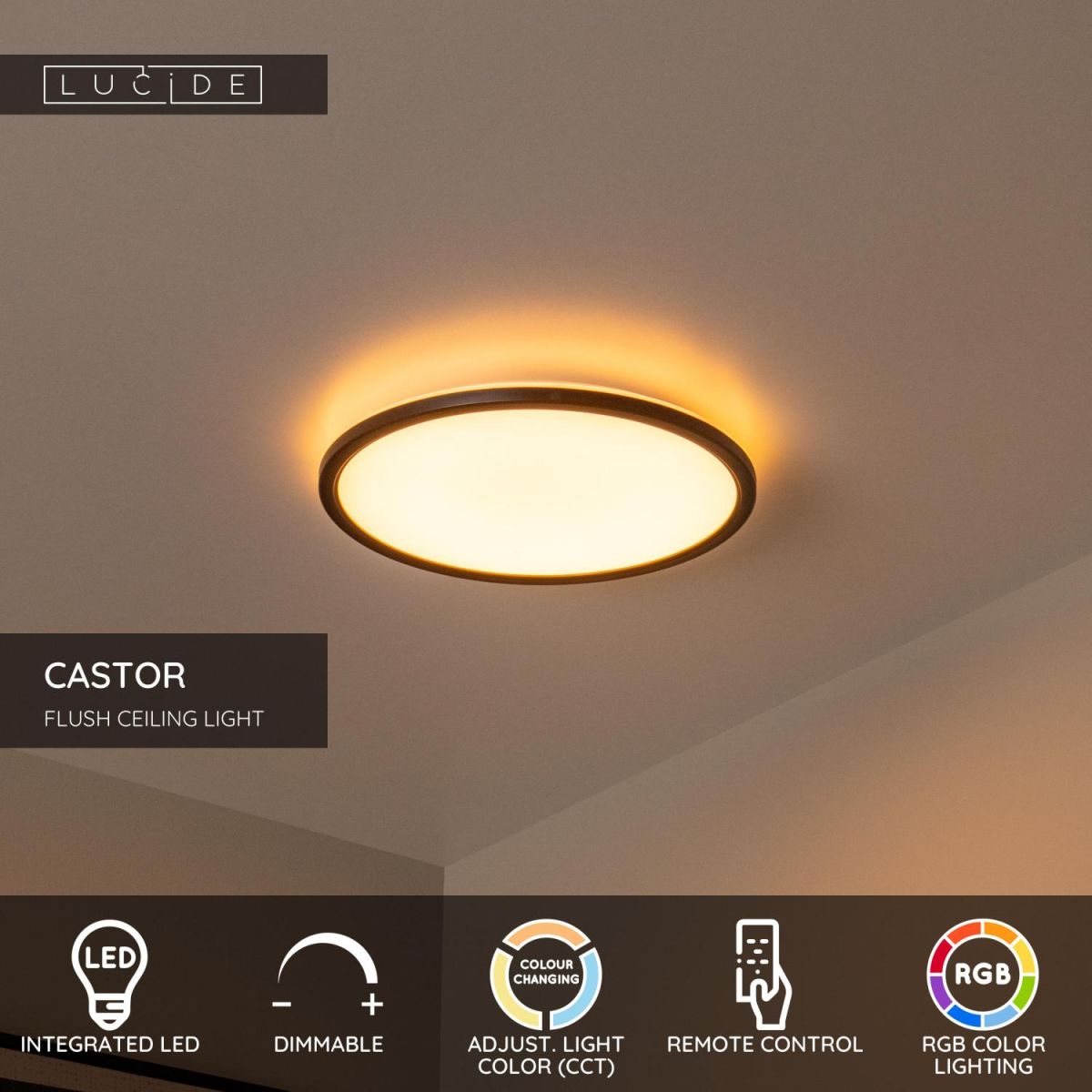 Потолочный светильник Lucide Castor 07120/22/30 в Санкт-Петербурге