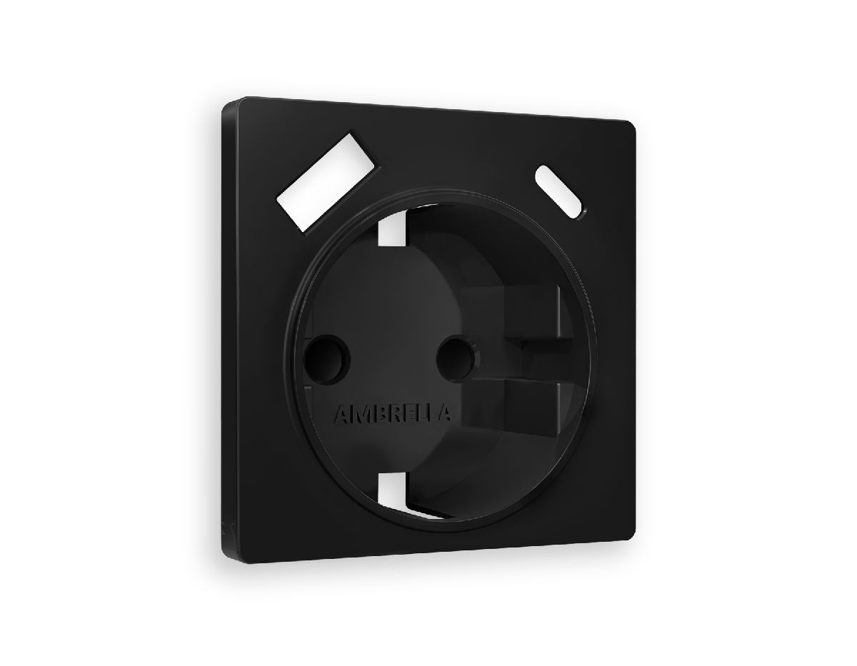 Лицевая панель для розетки с/з со шторками 2USB A+C Ambrella Volt Alfa AP8100 в Санкт-Петербурге
