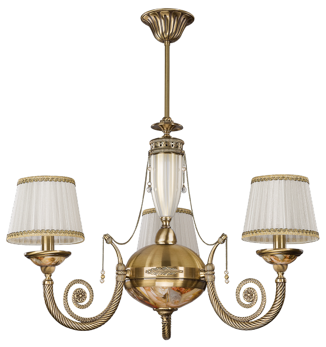 Люстра на штанге Kutek Bibione Lampshade BIB-ZW-3(P/A) в Санкт-Петербурге