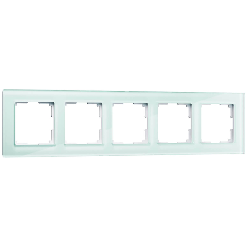 Рамка Werkel Favorit на 5 постов натуральное стекло WL01-Frame-05 4690389060205 в Санкт-Петербурге