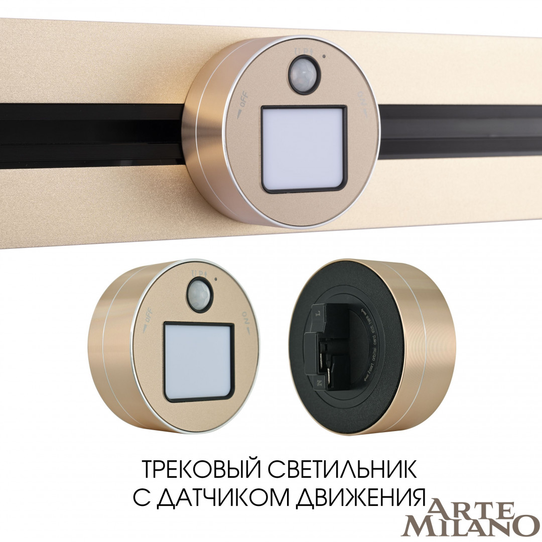 Трековый светильник Arte Milano Am-track-sockets 380011TLS/LWS Gold в Санкт-Петербурге