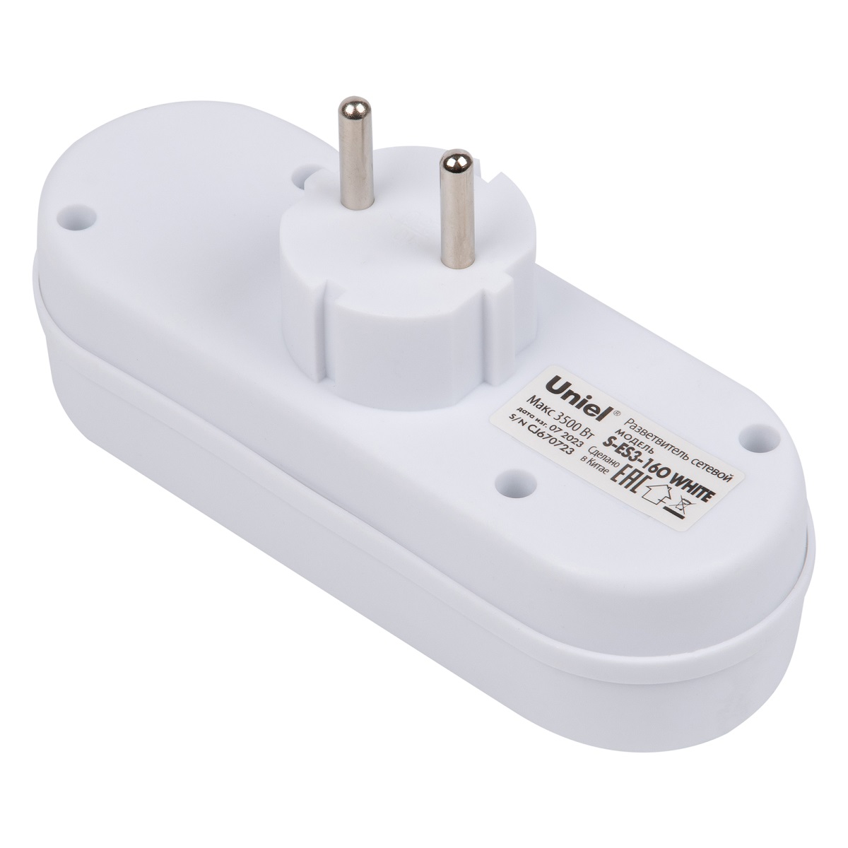 Сетевой разветвитель Uniel S-ES3-16O WHITE UL-00011231 в #REGION_NAME_DECLINE_PP#