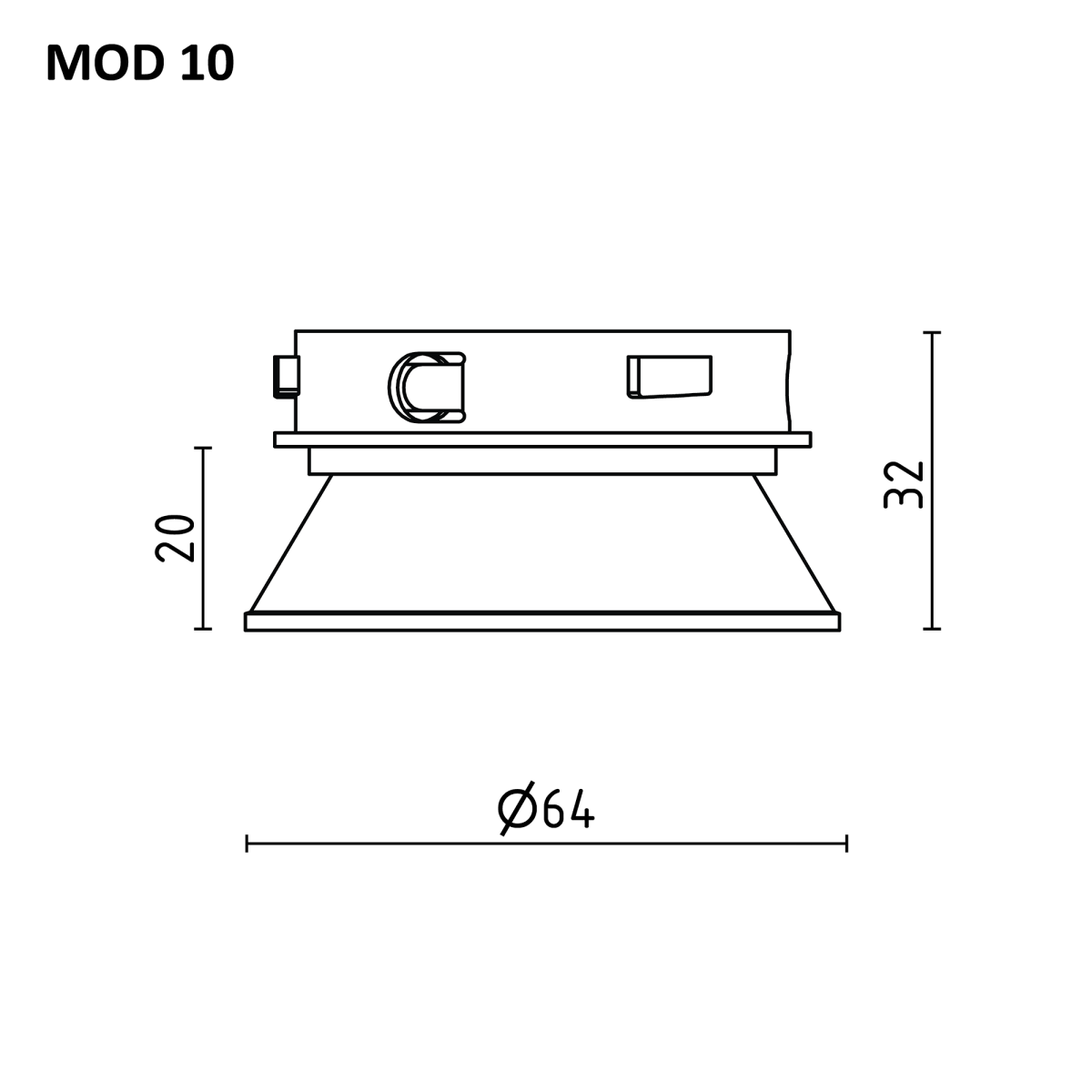 Безрамочный светильник Skytek SkyPORT.10 MOD CLP10M4 в Санкт-Петербурге