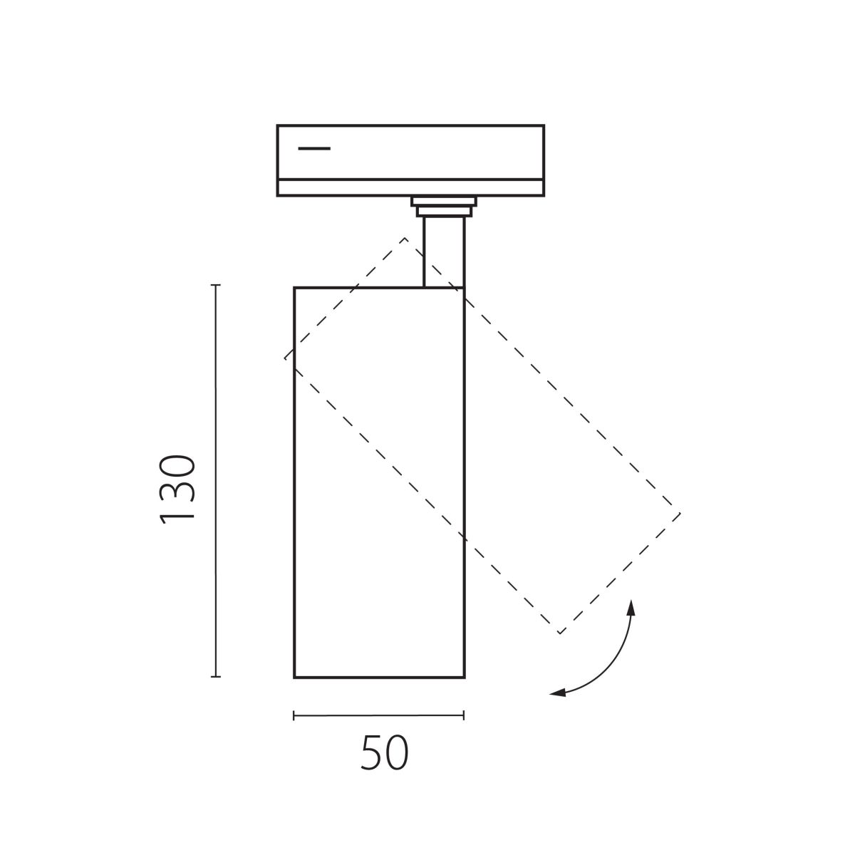 Трековый светильник для однофазного/трехфазного шинопровода Barra 20-55G с тонким адаптером Lightstar Canno Pro C4127SS в Санкт-Петербурге