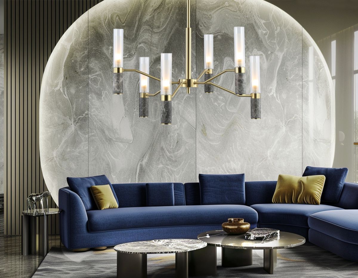 Люстра на штанге Ambrella Light High Light Ceramo Modern LH53353 в #REGION_NAME_DECLINE_PP#