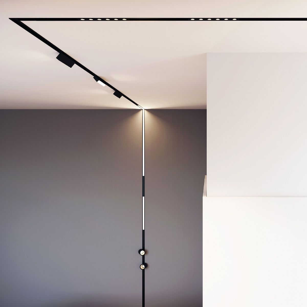 Трековый магнитный светильник Arlight MAG-FLAT-25-L400-12W Warm3000 (BK, 100 deg, 24V, DALI) 046333 в Санкт-Петербурге