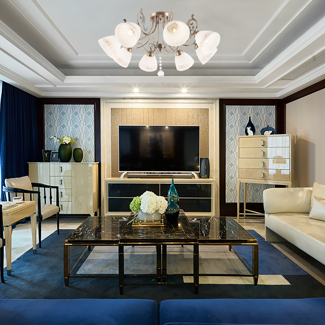 Потолочная люстра Arte Milano 341900/8 AB в Санкт-Петербурге