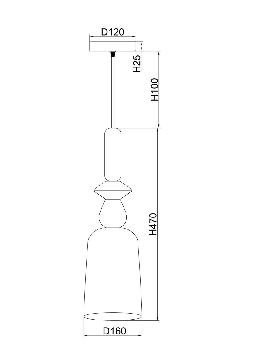 Подвесной светильник Freya Lova FR5148PL-01CG в Санкт-Петербурге