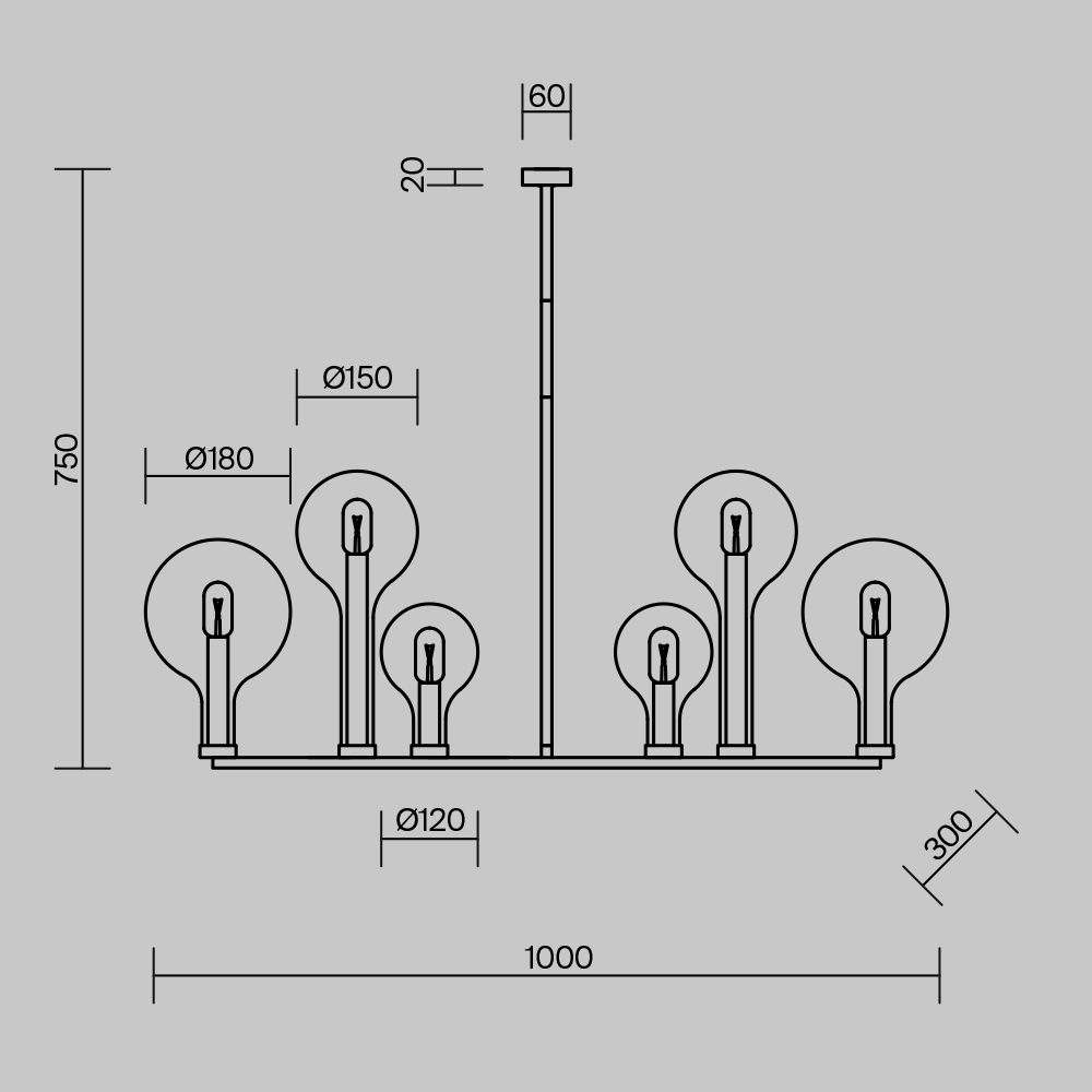 Потолочная люстра Maytoni Status MOD333PL-06B1 в #REGION_NAME_DECLINE_PP#