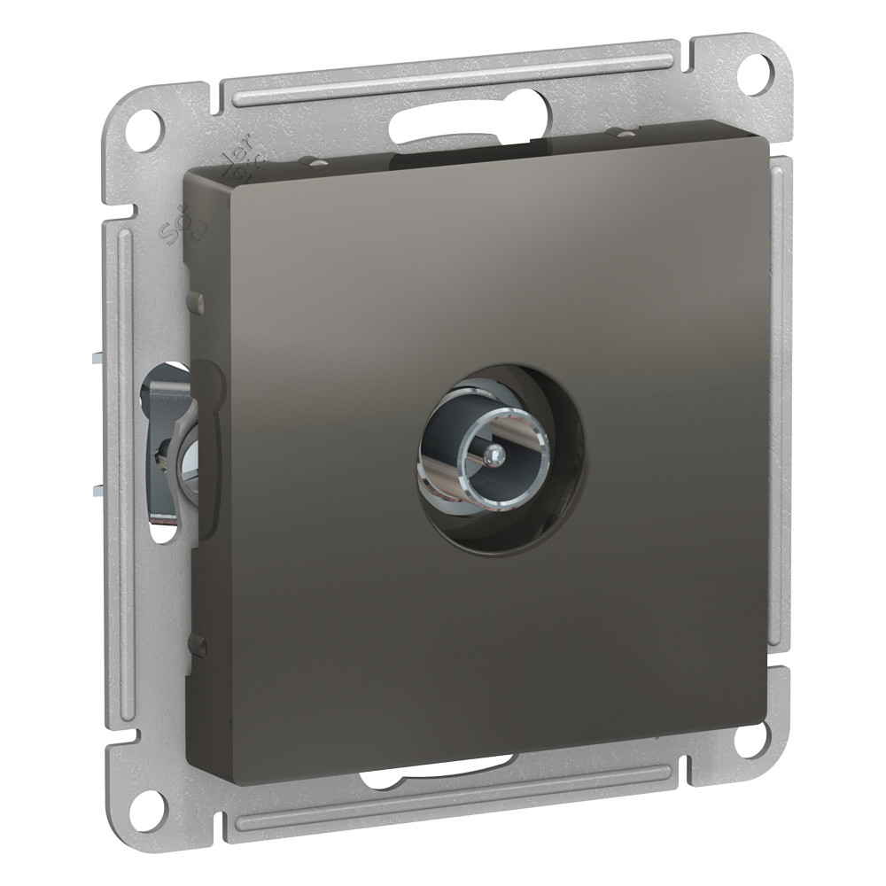 Розетка TV оконечная 1DB Systeme Electric AtlasDesign Сталь ATN000991 в Санкт-Петербурге