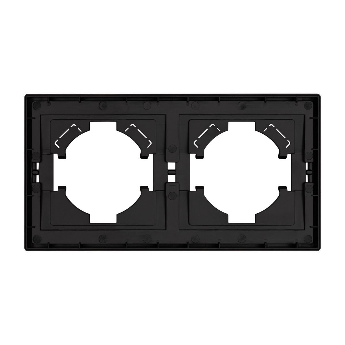 Рамка пластиковая на 2 поста Arlight FRM-TENDO-PL-2-BK 053840 в Санкт-Петербурге