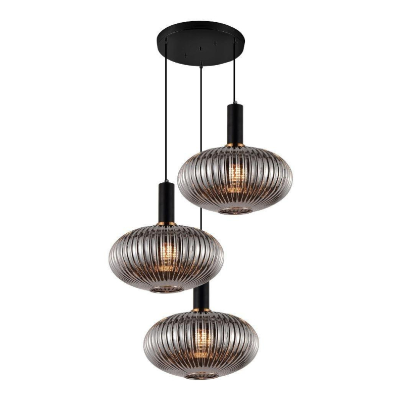 Подвесная люстра Lumina Deco Floril LDP 1216-3 GY+BK в Санкт-Петербурге