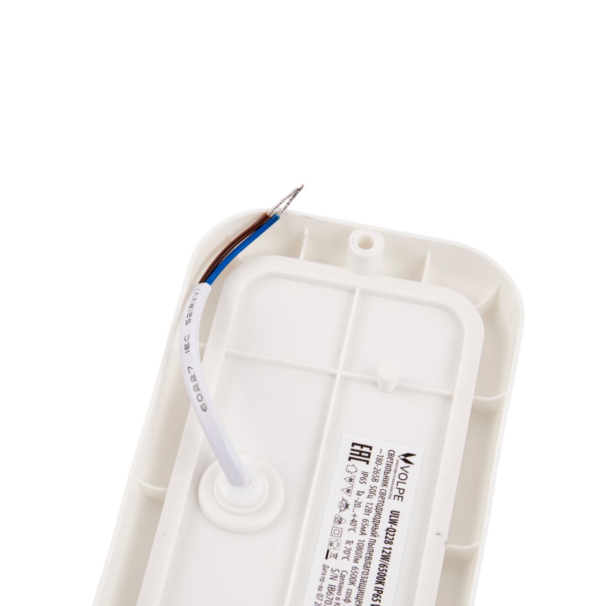 Накладной светильник влагозащищенный Volpe ULW-Q228 12W/6500K IP65 WHITE UL-00013187 в Санкт-Петербурге