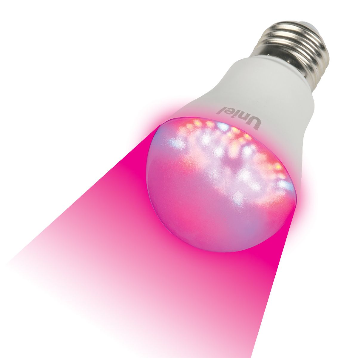 Лампа светодиодная для растений (09645) Uniel E27 9W прозрачная LED-A60-9W/SP/E27/CL ALM01WH в #REGION_NAME_DECLINE_PP#