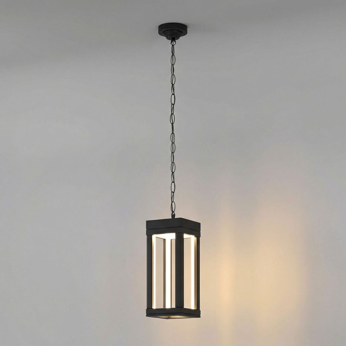 Уличный подвесной светильник Elektrostandard Frame 1528 TECHNO LED черный 4690389219115 a072091 в Санкт-Петербурге