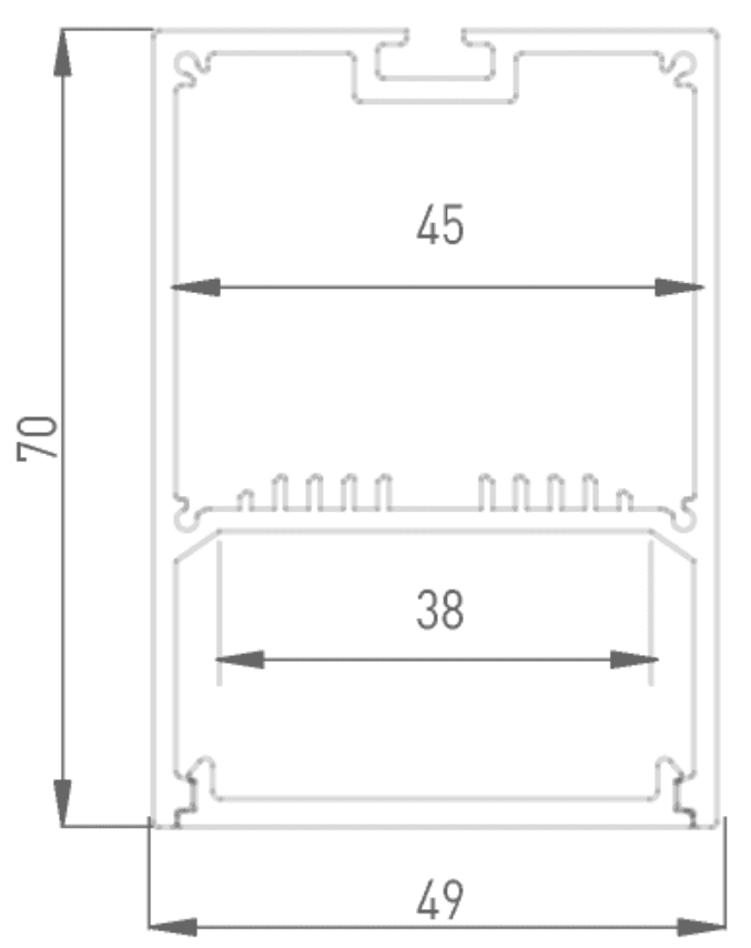 Профиль алюминиевый DesignLed LS.4970 001083 в Санкт-Петербурге