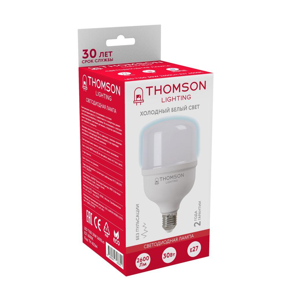 Лампа светодиодная Thomson E27 30W 6500K цилиндр матовый TH-B2364 в Санкт-Петербурге