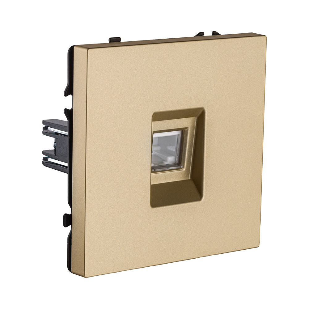 Розетка Ethernet RJ45 Cat.6, золотой Kollinger Eclipse EC-017GD в #REGION_NAME_DECLINE_PP#