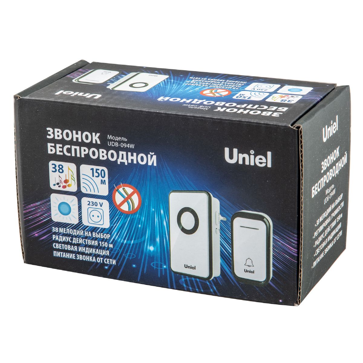 Беспроводной звонок Uniel UDB-094W-R1T1-38S-BL/GL UL-00011367 в Санкт-Петербурге