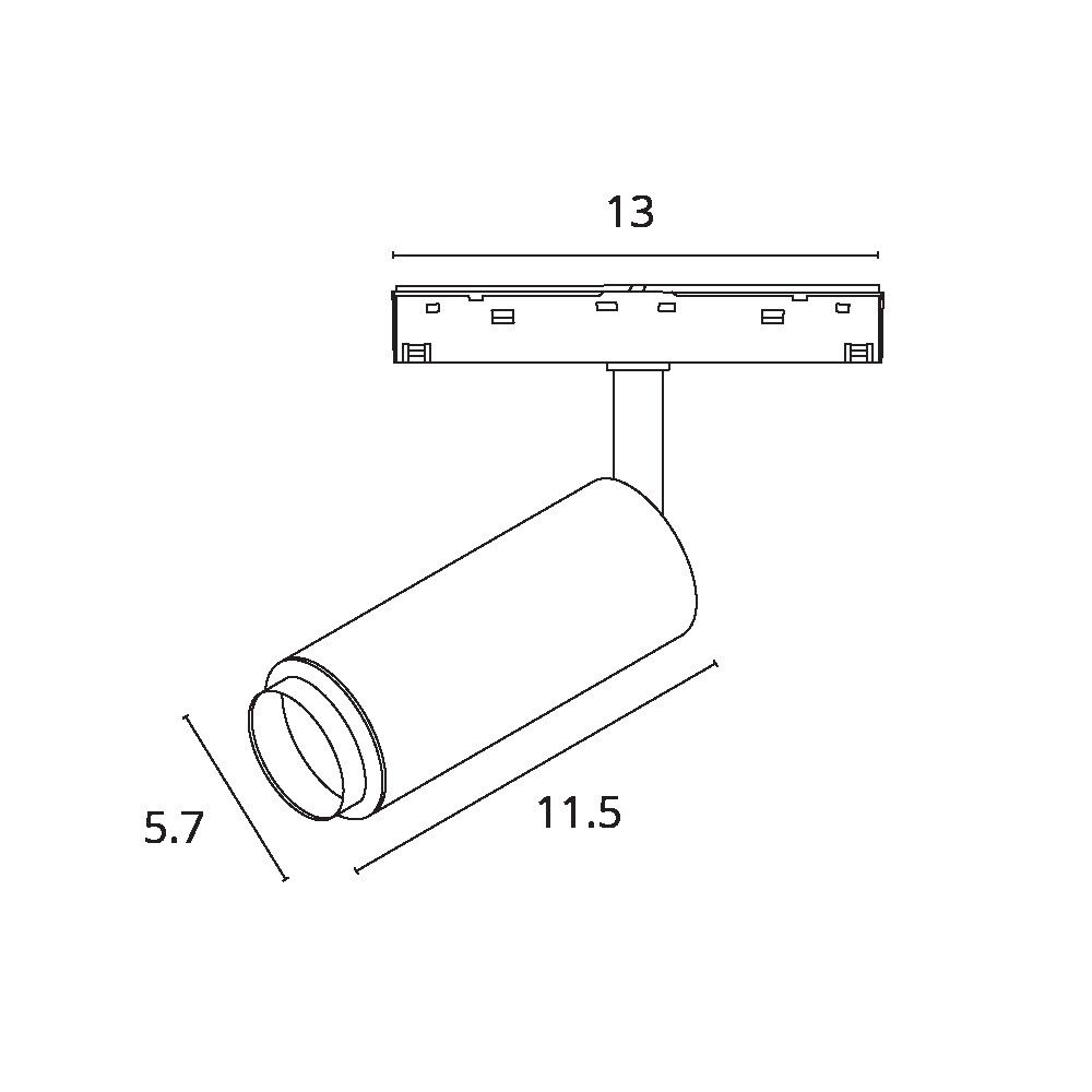 Трековый магнитный светильник Arte Lamp Optima A7276PL-1WH в Санкт-Петербурге