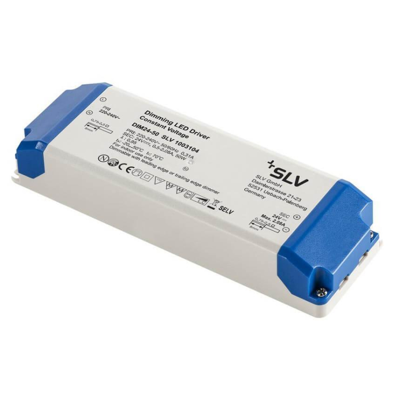 Блок питания SLV 24V 50W IP20 0,5-2,08A 1003104 в Санкт-Петербурге
