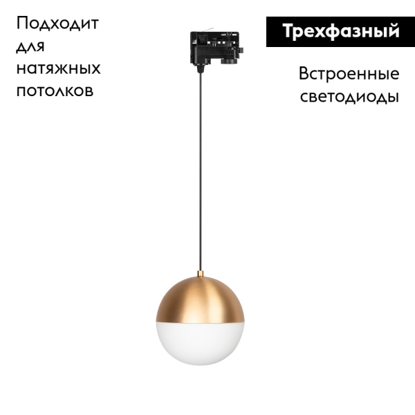 Трековый светильник Arlight LGD-Emisfero-Track-Hang-4TR-R150-11W Warm3000 035940 в Санкт-Петербурге